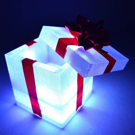 electric light gift box decor|Light Up Christmas Gift Boxes .